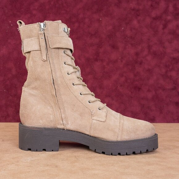 Sam Edelman Women Junip Brown Suede Festival Combat Platform Boots Size 10 - Picture 8 of 8
